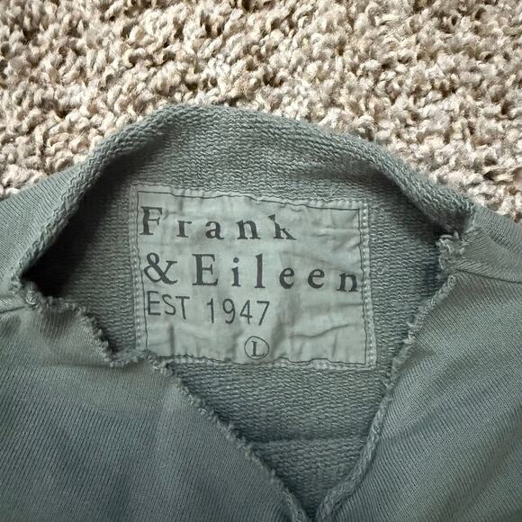 NEW Frank & Eileen Effie Long-Sleeve Funnel Neck Capelet Pine Triple Fleece Sz L - Picture 5 of 7